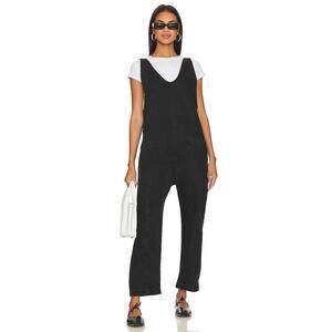 Free People x We The Free Women's Small Black High Roller Denim Jumpsuit K32-22